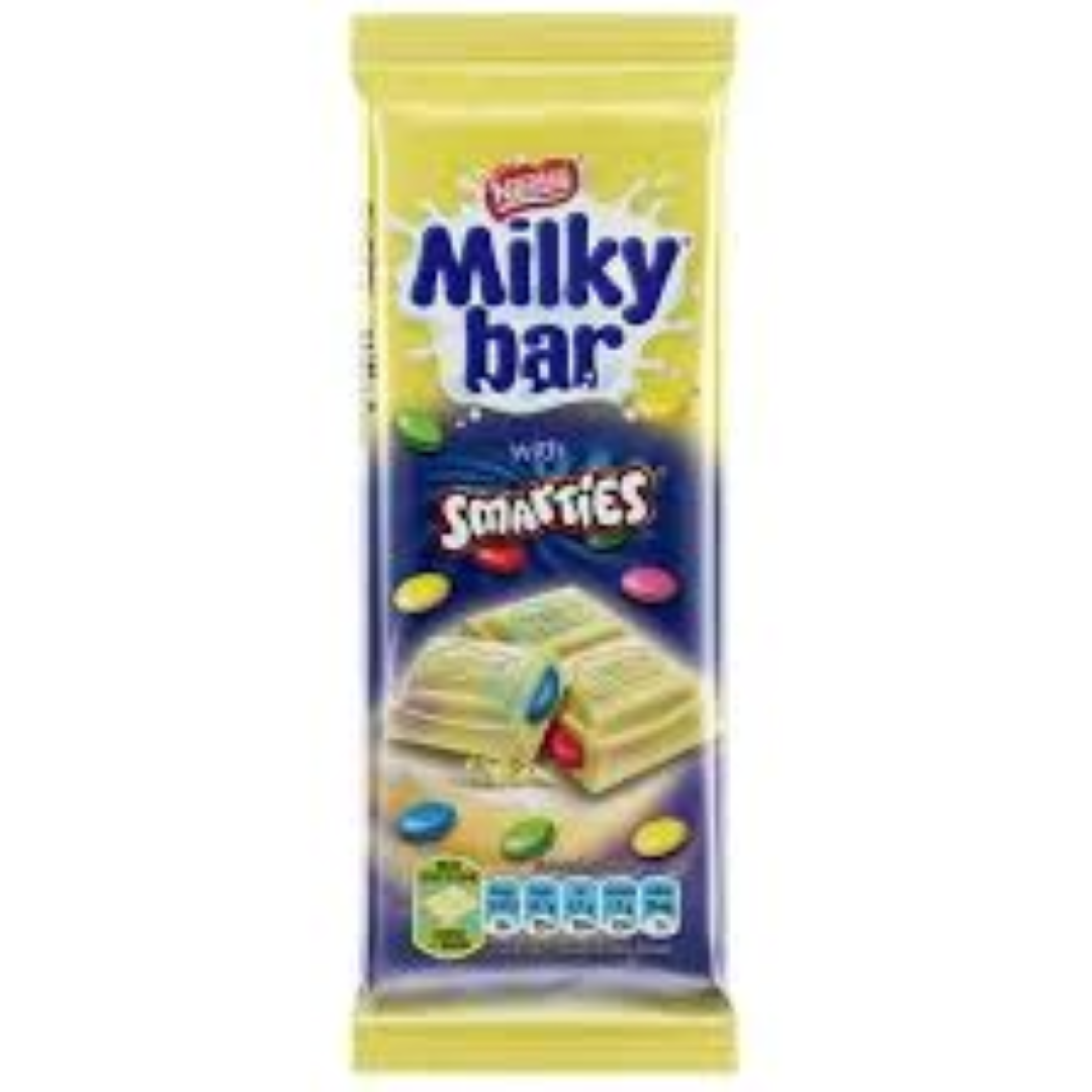 NESTLE MILKY BAR WITH SMARTIES 80G
